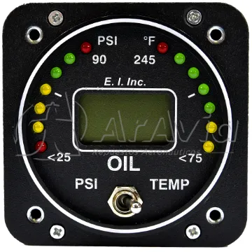 Electronics International Indicador Presión/Temperatura de Aceite