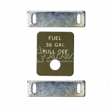 Piper Placa FUEL 36 GAL.