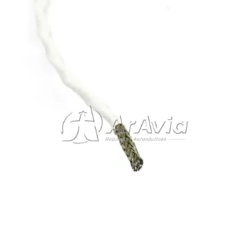 Wire and Cable Cable Mallado M27500, 2 Conductores AWG 22 Blanco