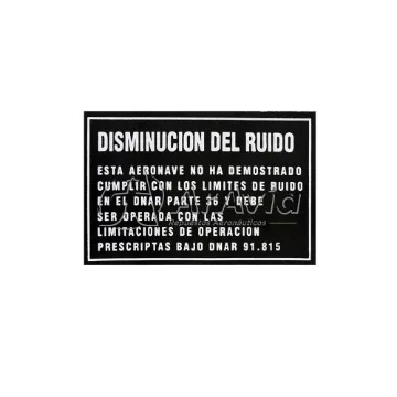 Aravia Placa de Nivel de Ruido