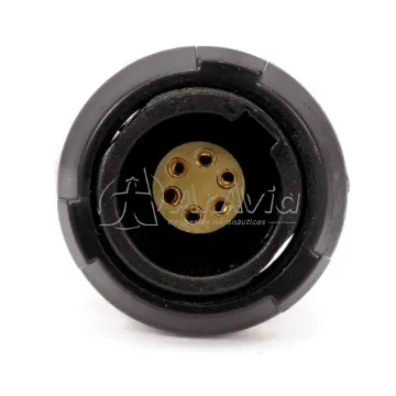 Ficha Hembra de Panel - 6 Pin Lemo