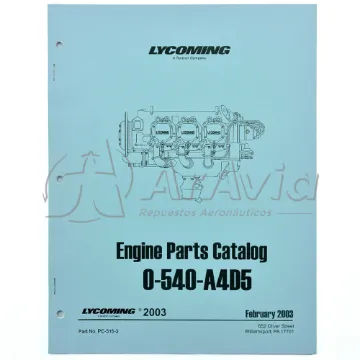 Lycoming Catálogo Partes O-540-A4D5