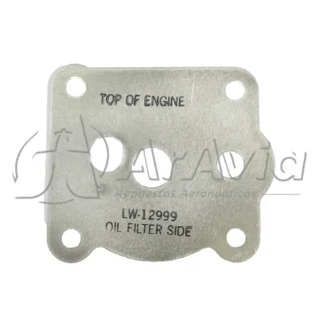 Lycoming Plato Adaptador Filtro de Aceite