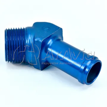 Conector 45 grados Aluminio