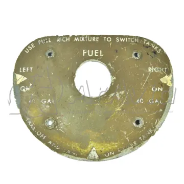 Cessna Placa Combustible C210 (USADO)